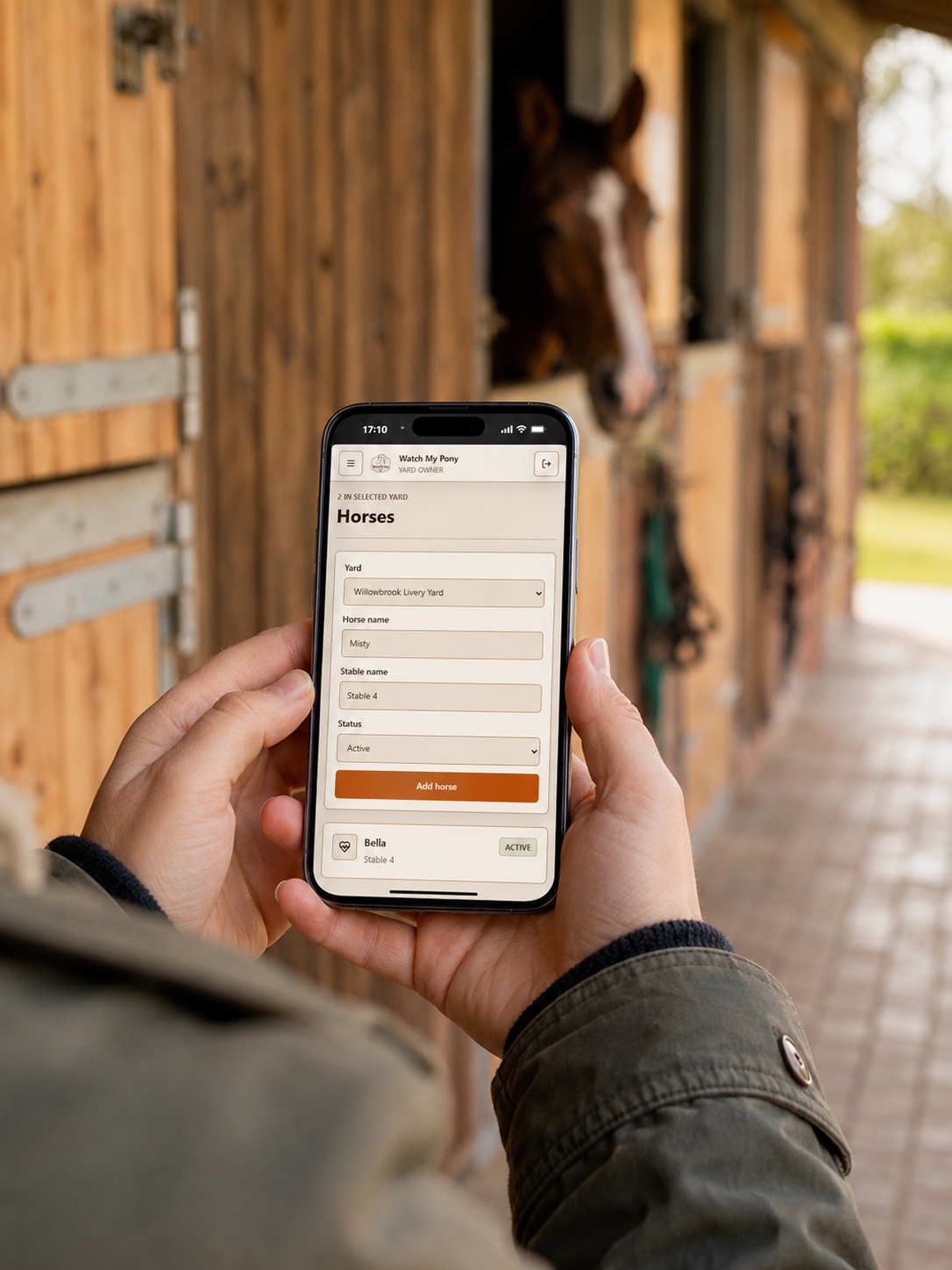 Adding a horse profile